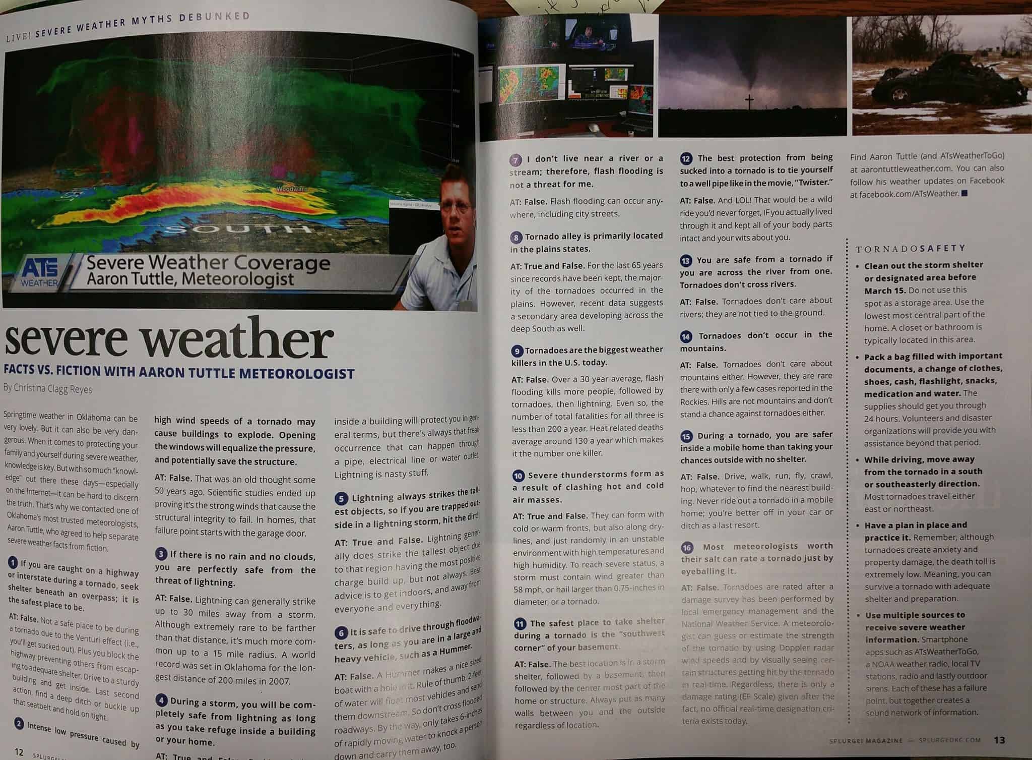 Separating Weather Fact from Fiction in Splurge! Magazine